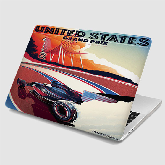 Pastele United States Grand Prix 2016 MacBook Case Custom Personalized Smart Protective Cover Awesome for MacBook MacBook Pro MacBook Pro Touch MacBook Pro Retina MacBook Air Cases Cover