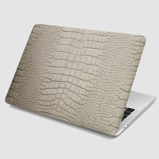 Pastele White Alligator Skin MacBook Case Custom Personalized Smart Protective Cover Awesome for MacBook MacBook Pro MacBook Pro Touch MacBook Pro Retina MacBook Air Cases Cover