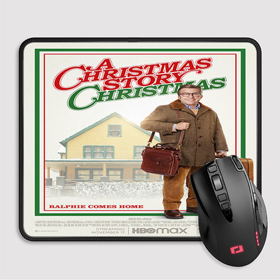 Pastele A Christmas Story Christmas Custom Mouse Pad Awesome Personalized Printed Computer Mouse Pad Desk Mat PC Computer Laptop Game keyboard Pad Premium Non Slip Rectangle Gaming Mouse Pad