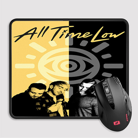 Pastele All Time Low Custom Mouse Pad Awesome Personalized Printed Computer Mouse Pad Desk Mat PC Computer Laptop Game keyboard Pad Premium Non Slip Rectangle Gaming Mouse Pad