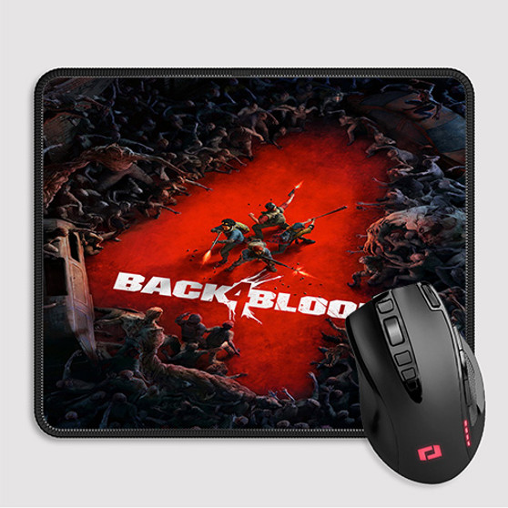 Pastele Back 4 Blood Custom Mouse Pad Awesome Personalized Printed Computer Mouse Pad Desk Mat PC Computer Laptop Game keyboard Pad Premium Non Slip Rectangle Gaming Mouse Pad