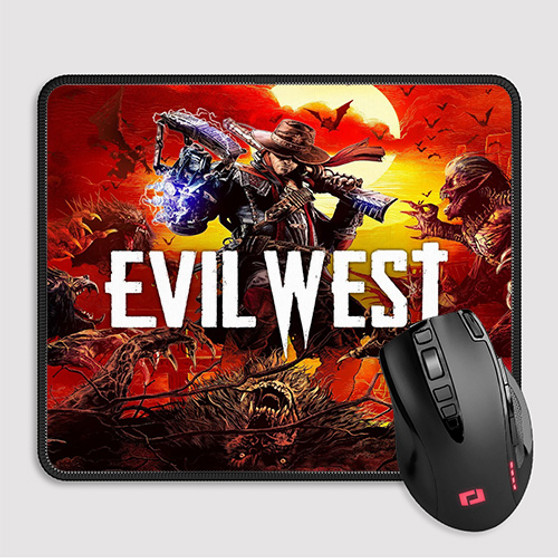 Pastele Evil West Custom Mouse Pad Awesome Personalized Printed Computer Mouse Pad Desk Mat PC Computer Laptop Game keyboard Pad Premium Non Slip Rectangle Gaming Mouse Pad
