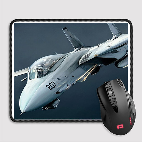 Pastele F 14 Tomcat Jet Fighter Custom Mouse Pad Awesome Personalized Printed Computer Mouse Pad Desk Mat PC Computer Laptop Game keyboard Pad Premium Non Slip Rectangle Gaming Mouse Pad