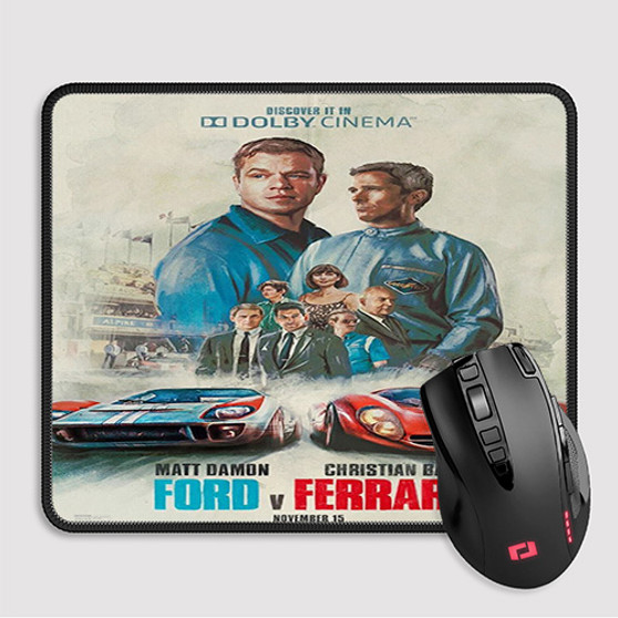 Pastele Ford V Ferrari Custom Mouse Pad Awesome Personalized Printed Computer Mouse Pad Desk Mat PC Computer Laptop Game keyboard Pad Premium Non Slip Rectangle Gaming Mouse Pad