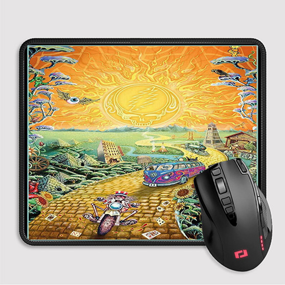 Pastele Grateful Dead Poster Custom Mouse Pad Awesome Personalized Printed Computer Mouse Pad Desk Mat PC Computer Laptop Game keyboard Pad Premium Non Slip Rectangle Gaming Mouse Pad