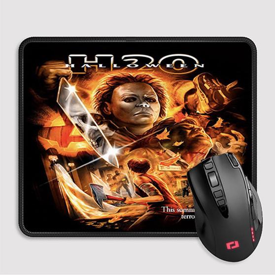 Pastele Halloween H20 Custom Mouse Pad Awesome Personalized Printed Computer Mouse Pad Desk Mat PC Computer Laptop Game keyboard Pad Premium Non Slip Rectangle Gaming Mouse Pad