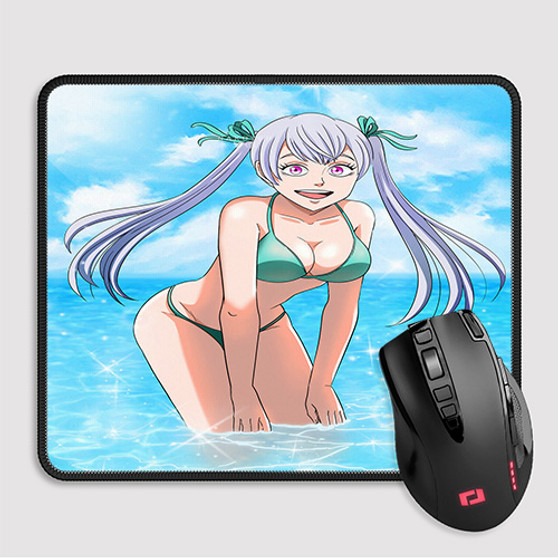 Pastele Noelle Silva Black Clover Sword of The Wizard King Custom Mouse Pad Awesome Personalized Printed Computer Mouse Pad Desk Mat PC Computer Laptop Game keyboard Pad Premium Non Slip Rectangle Gaming Mouse Pad