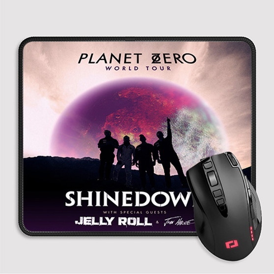 Pastele Shinedown Planet Zero Custom Mouse Pad Awesome Personalized Printed Computer Mouse Pad Desk Mat PC Computer Laptop Game keyboard Pad Premium Non Slip Rectangle Gaming Mouse Pad