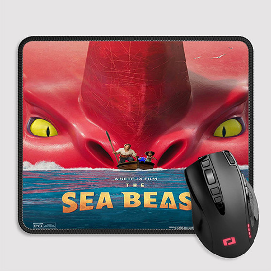 Pastele The Sea Beast Custom Mouse Pad Awesome Personalized Printed Computer Mouse Pad Desk Mat PC Computer Laptop Game keyboard Pad Premium Non Slip Rectangle Gaming Mouse Pad