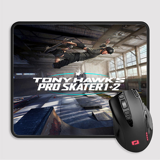 Pastele Tony Hawk s Pro Skater 1 2 Custom Mouse Pad Awesome Personalized Printed Computer Mouse Pad Desk Mat PC Computer Laptop Game keyboard Pad Premium Non Slip Rectangle Gaming Mouse Pad