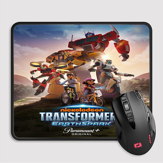Pastele Transformers Earth Spark Custom Mouse Pad Awesome Personalized Printed Computer Mouse Pad Desk Mat PC Computer Laptop Game keyboard Pad Premium Non Slip Rectangle Gaming Mouse Pad
