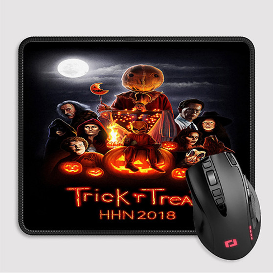 Pastele Trick R Treat HHN 2018 Custom Mouse Pad Awesome Personalized Printed Computer Mouse Pad Desk Mat PC Computer Laptop Game keyboard Pad Premium Non Slip Rectangle Gaming Mouse Pad