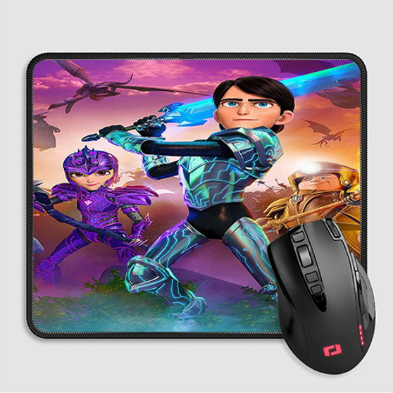 Pastele Trollhunters Tales of Arcadia Custom Mouse Pad Awesome Personalized Printed Computer Mouse Pad Desk Mat PC Computer Laptop Game keyboard Pad Premium Non Slip Rectangle Gaming Mouse Pad