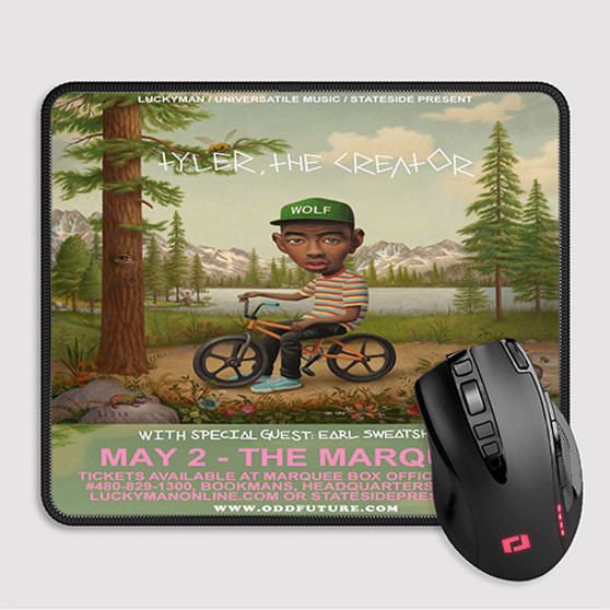 Pastele Tyler The Creator Poster Custom Mouse Pad Awesome Personalized Printed Computer Mouse Pad Desk Mat PC Computer Laptop Game keyboard Pad Premium Non Slip Rectangle Gaming Mouse Pad