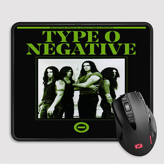 Pastele Type O Negative Band Custom Mouse Pad Awesome Personalized Printed Computer Mouse Pad Desk Mat PC Computer Laptop Game keyboard Pad Premium Non Slip Rectangle Gaming Mouse Pad