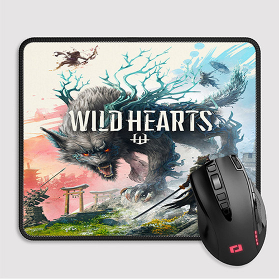 Pastele Wild Hearts Good Custom Mouse Pad Awesome Personalized Printed Computer Mouse Pad Desk Mat PC Computer Laptop Game keyboard Pad Premium Non Slip Rectangle Gaming Mouse Pad