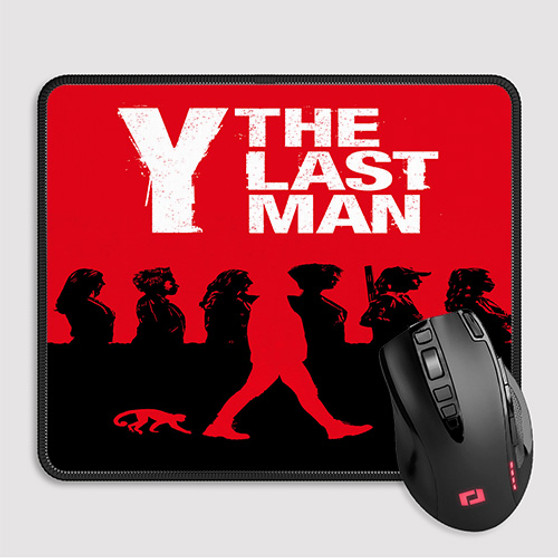 Pastele Y The Last Man Good Custom Mouse Pad Awesome Personalized Printed Computer Mouse Pad Desk Mat PC Computer Laptop Game keyboard Pad Premium Non Slip Rectangle Gaming Mouse Pad