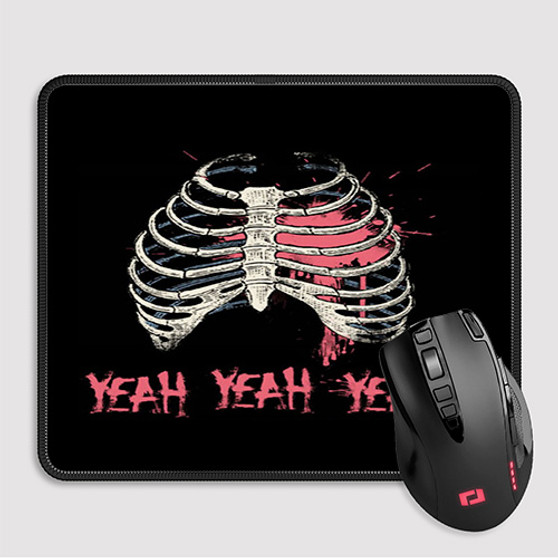 Pastele Yeah Yeah Yeahs Custom Mouse Pad Awesome Personalized Printed Computer Mouse Pad Desk Mat PC Computer Laptop Game keyboard Pad Premium Non Slip Rectangle Gaming Mouse Pad