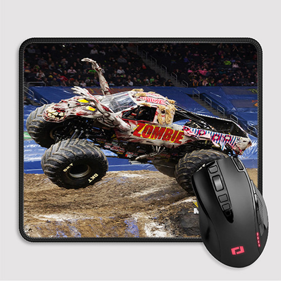 Pastele Zombie Monster Truck Custom Mouse Pad Awesome Personalized Printed Computer Mouse Pad Desk Mat PC Computer Laptop Game keyboard Pad Premium Non Slip Rectangle Gaming Mouse Pad