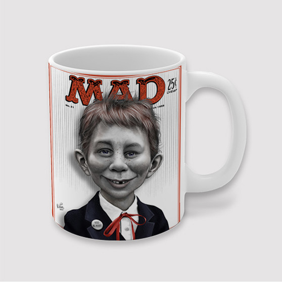 Pastele Alfred E Neuman Caricature Custom Ceramic Mug Awesome Personalized Printed 11oz 15oz 20oz Ceramic Cup Coffee Tea Milk Drink Bistro Wine Travel Party White Mugs With Grip Handle