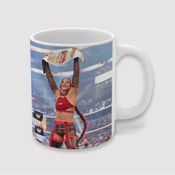 Pastele Bianca Belair WWE Wrestle Mania Custom Ceramic Mug Awesome Personalized Printed 11oz 15oz 20oz Ceramic Cup Coffee Tea Milk Drink Bistro Wine Travel Party White Mugs With Grip Handle