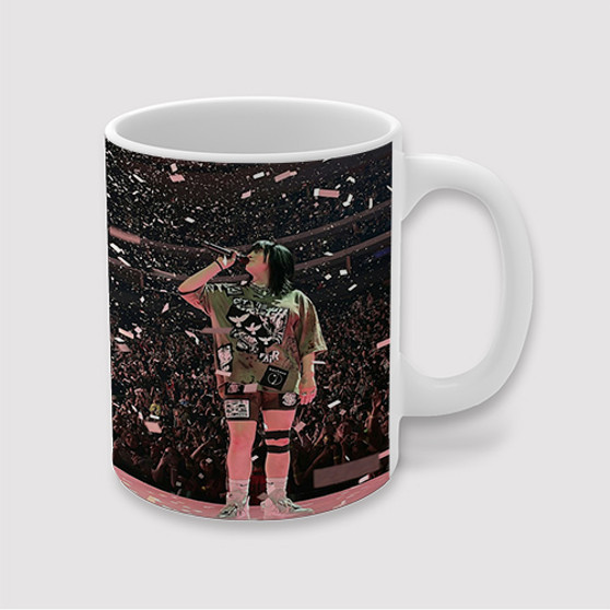 Pastele Billie Eilish Concert Custom Ceramic Mug Awesome Personalized Printed 11oz 15oz 20oz Ceramic Cup Coffee Tea Milk Drink Bistro Wine Travel Party White Mugs With Grip Handle