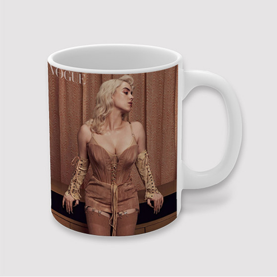 Pastele Billie Eilish Vogue Custom Ceramic Mug Awesome Personalized Printed 11oz 15oz 20oz Ceramic Cup Coffee Tea Milk Drink Bistro Wine Travel Party White Mugs With Grip Handle