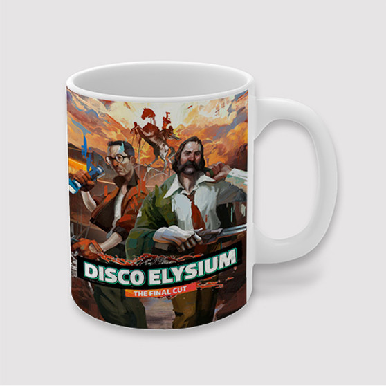 Pastele Disco Elysium The Final Cut Custom Ceramic Mug Awesome Personalized Printed 11oz 15oz 20oz Ceramic Cup Coffee Tea Milk Drink Bistro Wine Travel Party White Mugs With Grip Handle