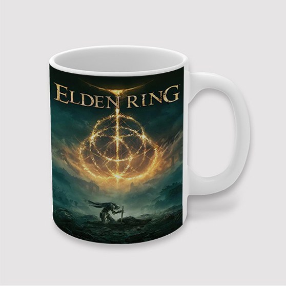 Pastele Elden Ring Battlefield of the Fallen Custom Ceramic Mug Awesome Personalized Printed 11oz 15oz 20oz Ceramic Cup Coffee Tea Milk Drink Bistro Wine Travel Party White Mugs With Grip Handle
