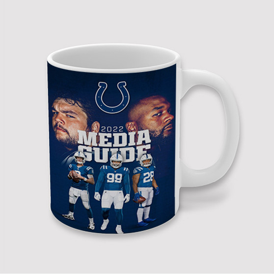 Pastele Indianapolis Colts NFL 2022 Custom Ceramic Mug Awesome Personalized Printed 11oz 15oz 20oz Ceramic Cup Coffee Tea Milk Drink Bistro Wine Travel Party White Mugs With Grip Handle
