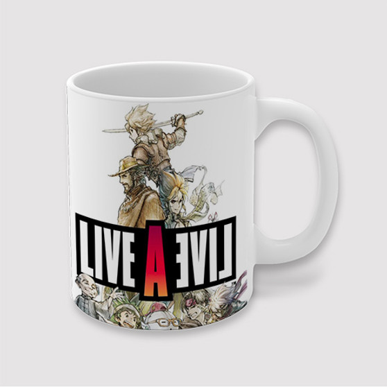 Pastele Live A Live Custom Ceramic Mug Awesome Personalized Printed 11oz 15oz 20oz Ceramic Cup Coffee Tea Milk Drink Bistro Wine Travel Party White Mugs With Grip Handle