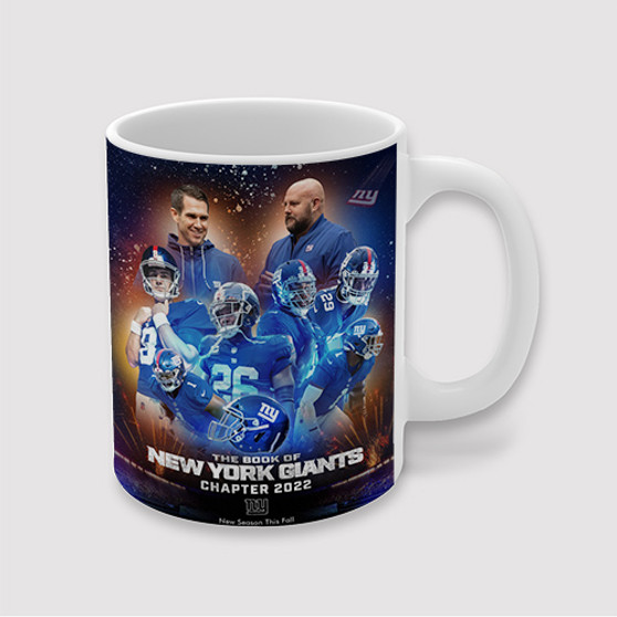 Pastele New York Giants NFL 2022 Custom Ceramic Mug Awesome Personalized Printed 11oz 15oz 20oz Ceramic Cup Coffee Tea Milk Drink Bistro Wine Travel Party White Mugs With Grip Handle
