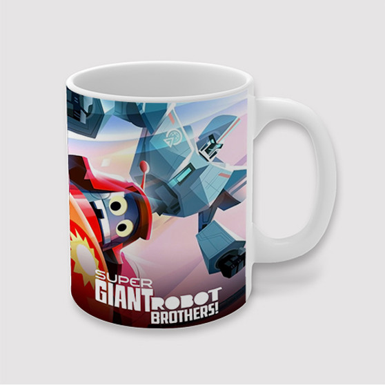 Pastele Super Giant Robot Brothers Custom Ceramic Mug Awesome Personalized Printed 11oz 15oz 20oz Ceramic Cup Coffee Tea Milk Drink Bistro Wine Travel Party White Mugs With Grip Handle