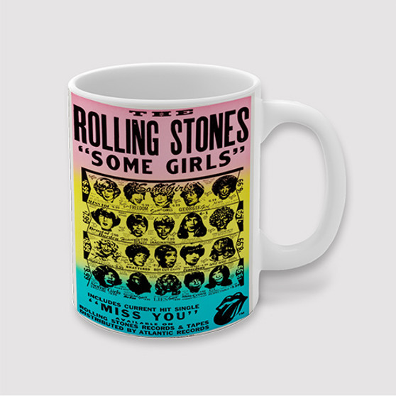 Pastele The Rolling Stones Some Girls Custom Ceramic Mug Awesome Personalized Printed 11oz 15oz 20oz Ceramic Cup Coffee Tea Milk Drink Bistro Wine Travel Party White Mugs With Grip Handle