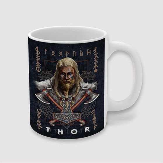 Pastele Thor Asgard Custom Ceramic Mug Awesome Personalized Printed 11oz 15oz 20oz Ceramic Cup Coffee Tea Milk Drink Bistro Wine Travel Party White Mugs With Grip Handle