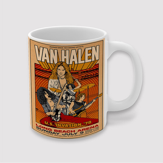 Pastele Van Halen Tour Custom Ceramic Mug Awesome Personalized Printed 11oz 15oz 20oz Ceramic Cup Coffee Tea Milk Drink Bistro Wine Travel Party White Mugs With Grip Handle