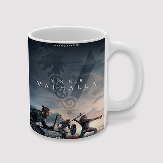 Pastele Vikings Valhalla Custom Ceramic Mug Awesome Personalized Printed 11oz 15oz 20oz Ceramic Cup Coffee Tea Milk Drink Bistro Wine Travel Party White Mugs With Grip Handle