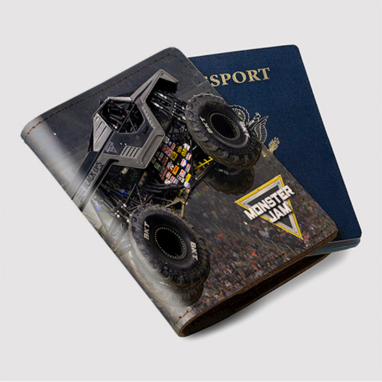 Pastele Soldier Fortune Black Ops Monster Truck Custom Passport Wallet Case With Credit Card Holder Awesome Personalized PU Leather Travel Trip Vacation Baggage Cover
