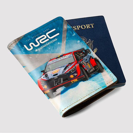 Pastele WRC Generations Custom Passport Wallet Case With Credit Card Holder Awesome Personalized PU Leather Travel Trip Vacation Baggage Cover