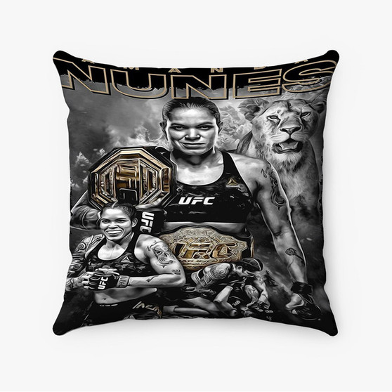 Pastele Amanda Nunes UFC Custom Pillow Case Awesome Personalized Spun Polyester Square Pillow Cover Decorative Cushion Bed Sofa Throw Pillow Home Decor