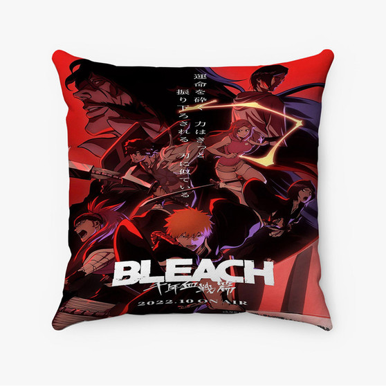 Pastele Bleach Thousand Year Blood War Custom Pillow Case Awesome Personalized Spun Polyester Square Pillow Cover Decorative Cushion Bed Sofa Throw Pillow Home Decor