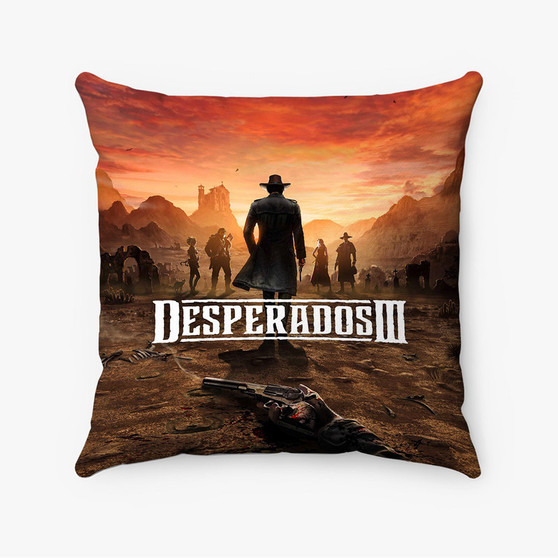 Pastele Desperados 3 Custom Pillow Case Awesome Personalized Spun Polyester Square Pillow Cover Decorative Cushion Bed Sofa Throw Pillow Home Decor