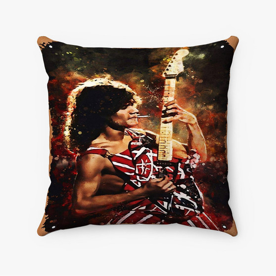 Pastele Eddie Van Halen Custom Pillow Case Awesome Personalized Spun Polyester Square Pillow Cover Decorative Cushion Bed Sofa Throw Pillow Home Decor