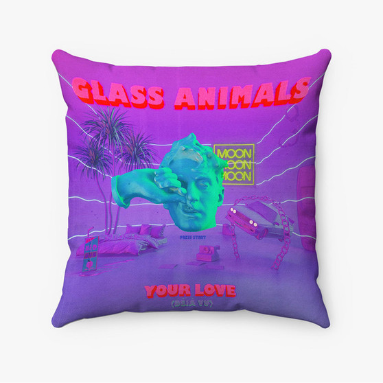 Pastele Glass Animals Your Love Deja Vu Custom Pillow Case Awesome Personalized Spun Polyester Square Pillow Cover Decorative Cushion Bed Sofa Throw Pillow Home Decor