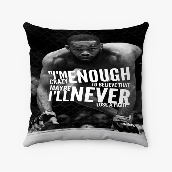 Pastele Jon Jones Quotes Custom Pillow Case Awesome Personalized Spun Polyester Square Pillow Cover Decorative Cushion Bed Sofa Throw Pillow Home Decor