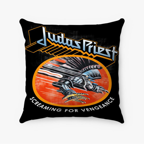 Pastele Judas Priest Screaming For Vengeance Custom Pillow Case Awesome Personalized Spun Polyester Square Pillow Cover Decorative Cushion Bed Sofa Throw Pillow Home Decor