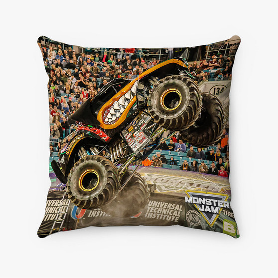 Pastele Monster Mutt Rottweiler Monster Truck Custom Pillow Case Awesome Personalized Spun Polyester Square Pillow Cover Decorative Cushion Bed Sofa Throw Pillow Home Decor