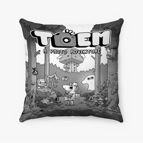 Pastele TOEM Custom Pillow Case Awesome Personalized Spun Polyester Square Pillow Cover Decorative Cushion Bed Sofa Throw Pillow Home Decor
