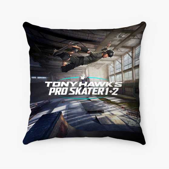 Pastele Tony Hawk s Pro Skater 1 2 Custom Pillow Case Awesome Personalized Spun Polyester Square Pillow Cover Decorative Cushion Bed Sofa Throw Pillow Home Decor