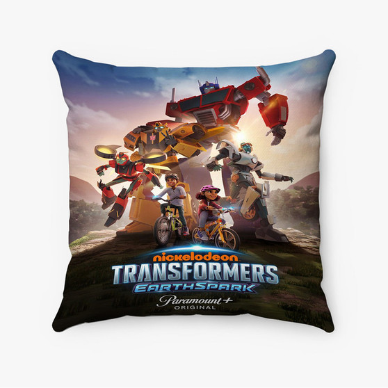 Pastele Transformers Earth Spark Custom Pillow Case Awesome Personalized Spun Polyester Square Pillow Cover Decorative Cushion Bed Sofa Throw Pillow Home Decor